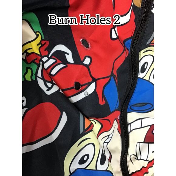 Members Only x Nickelodeon Collab Mens Windbreaker Hood Jacket  Sz.Lrg (Flaws) - Picture 9 of 10